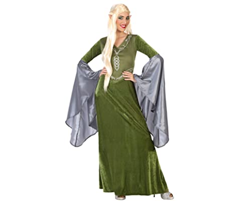 Atosa disfraz duende mujer adulto elfo verde XS