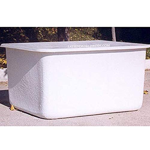 Suinga. DEPOSITO DE AGUA de POLIESTER fibra de vidrio 500 LITROS rectangular. Incluye tapadera. Largo 115 cm, Ancho 90,5 cm, Altura 61 cm. Capacidad exacta 520 litros